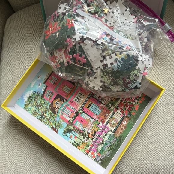 Galison Capeside Victorian 1000 Piece Foil Puzzle by Joy Laforme Complete - Picture 2 of 6